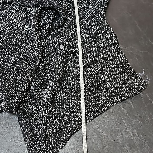 BNCI by Blanc Noir Women's grey open cardigan asymmetrical size S casual preppy - Picture 8 of 10